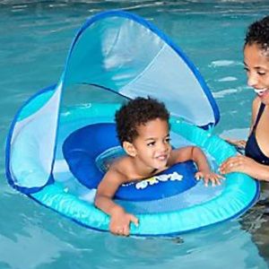 Swimway Baby Spring Float Sun Canopy Blue